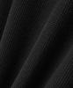 Укороченная футболка-henley с вафельной текстурой LXT [Черная]