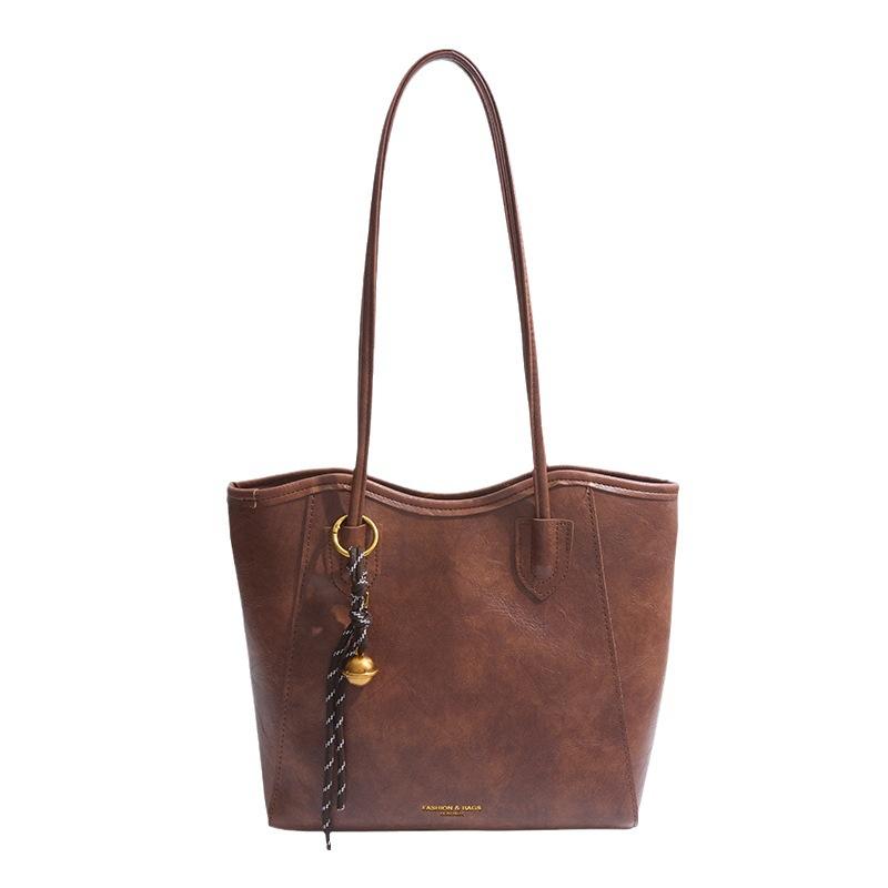 Korean Version Handbag Women's 2025 New Fashion Versatile High-end Tote Bag Light Casual Simple Shoulder Bag