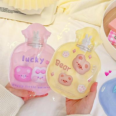 310 мл мультфильм прозрачный мешок с горячей водой портативный мини грелка для рук терапия грелка для облегчения боли