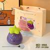 Cartoon Cute Ceramic Mug With Lid Spoon Creative Large Capacity Coffee Cup Couple Office