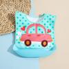 Baby food bib Baby waterproof bib three-dimensional detachable food food pocket Child child saliva pocket