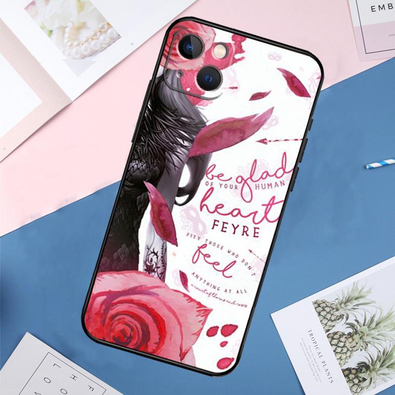 Чехол для телефона Sarah J Maas «Королевство шипов и роз» для iPhone 11 14 15 16 Pro Max 13 12 Mini XS X XR Plus Защитный чехол