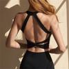 Womens Bra Sports Running Mesh Sexy Summer With Chest Cushion Fitness Top Spicy Girl Style Outerwear Vest