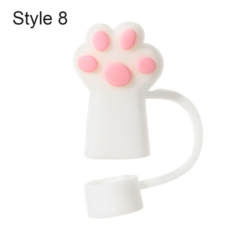 Splash Proof Dust-proof Straw Tips Cover Silicone Straw Plug Cup Accessories Drinking Dust Cap