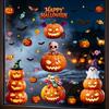 Halloween decorative window sticker Hppy Halloween glass door sticker jack-o-lantern bat ghost static sticker