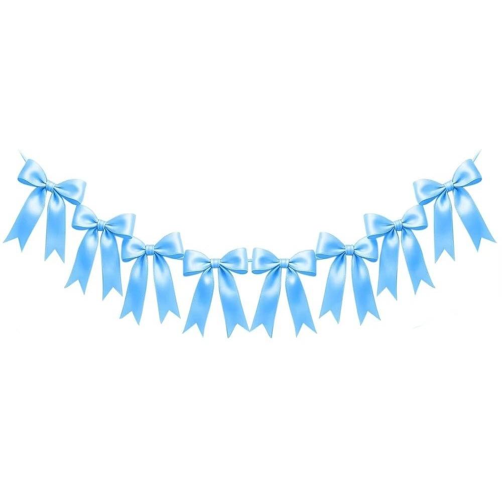 Bowknot Bowknot Garland Satin Ribbon Garland New Bow Garland Banner Wedding Decor