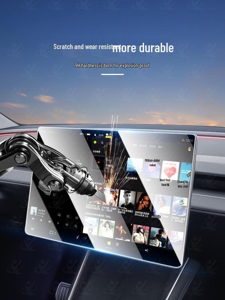 Compatible Tempered Glass Screen Protector for IM LS6/LS8/LS9 Central Control - Dust-Free Interior Upgrade