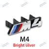 3D ABS Front Grille Badge Emblem for BMW M1 M2 M3 M4 M5 M6 M7 M8 Glossy Black Chrome Letter Logo Accessories E90 F30 G20 F20 E46