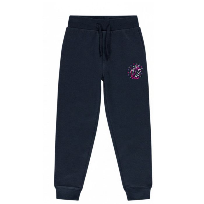 Jogging enfant Fille Licorne rose et navy - Rose