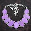 Purpurite Necklace Handmade Necklace Gemstone Jewelry 925 Sterling Silver Necklace Adjustable Chain Necklace Gifts for Mother Silver Jewelry