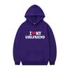 I Love My Boyfriend Printing Popula Women Hoodies Sweatshirt Gothic Winter Pullover Fashion Long Sleeve Men/Women Hoodydy