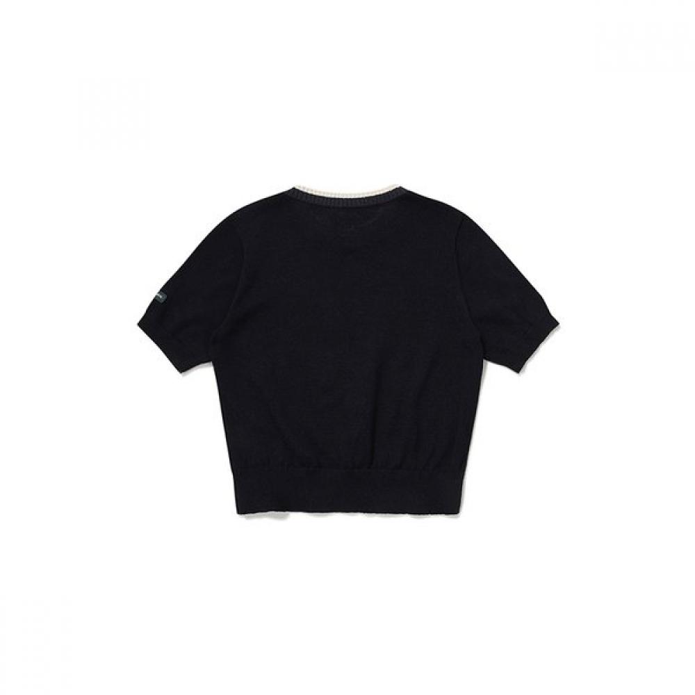 Bbc Earth Women Short Sleeve Sweater Navy