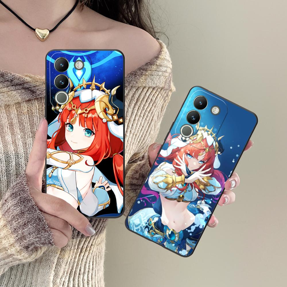 Игровой чехол GI Nilou Матовый ТПУ для мобильного телефона VIVO V60 V50 V40 V30 V29 V27 V25 V23 Pro Lite 5G Цветная печать