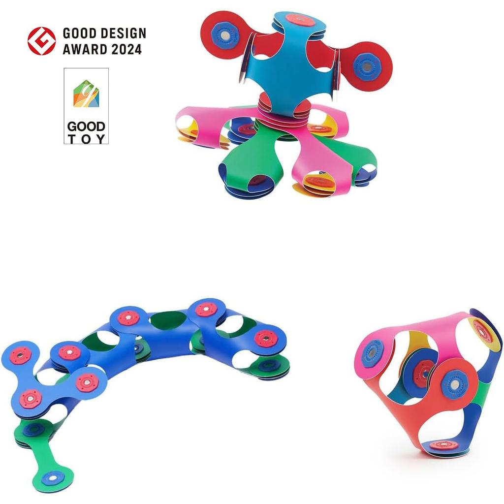 RANGS Click Saw CLIXO Pack зеленый набор из 3 магнитных игрушек магнитная развивающая игрушка STEM образовательная сборка игрушечный магнитный блок (Itsy + Blue/Tiny & Mighty)