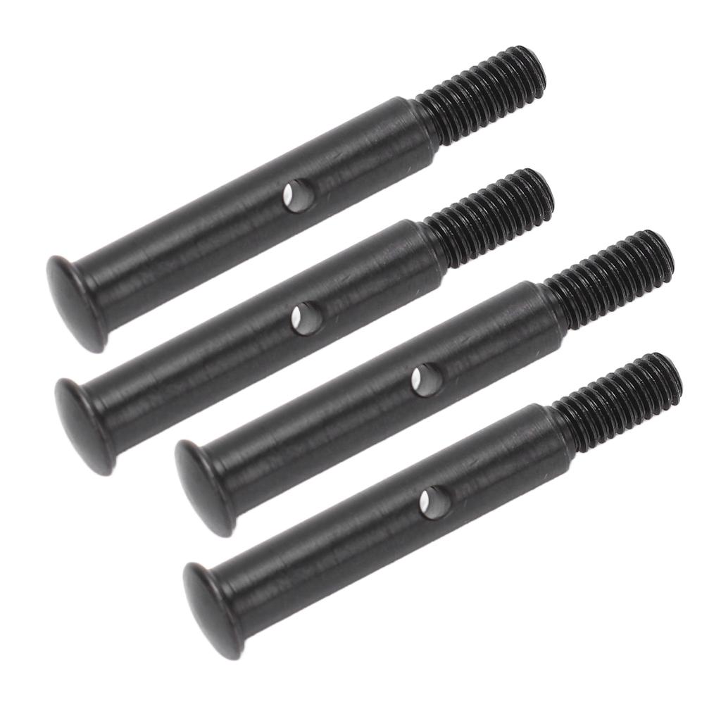 4Pcs RC Front Wheel Axle Steel 35mm Front Shaft Remote Control Car Accessories for Traxxas Slash 2WD Black