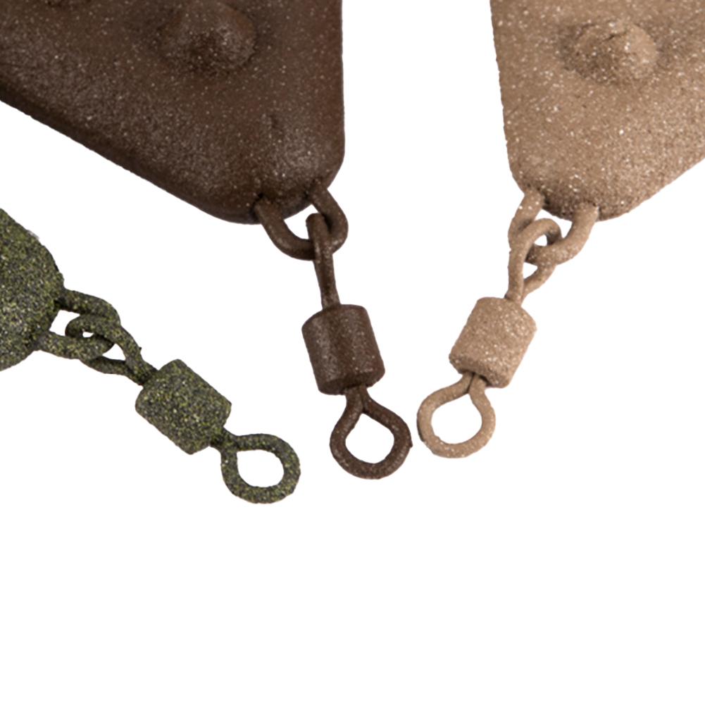 1 шт. 142 г Ouli Fishing Рыболовный свинцовый груз с вращающимся кольцом, незацепляющийся донный, противозакручивающийся ланцетный квадратный свинцовый груз