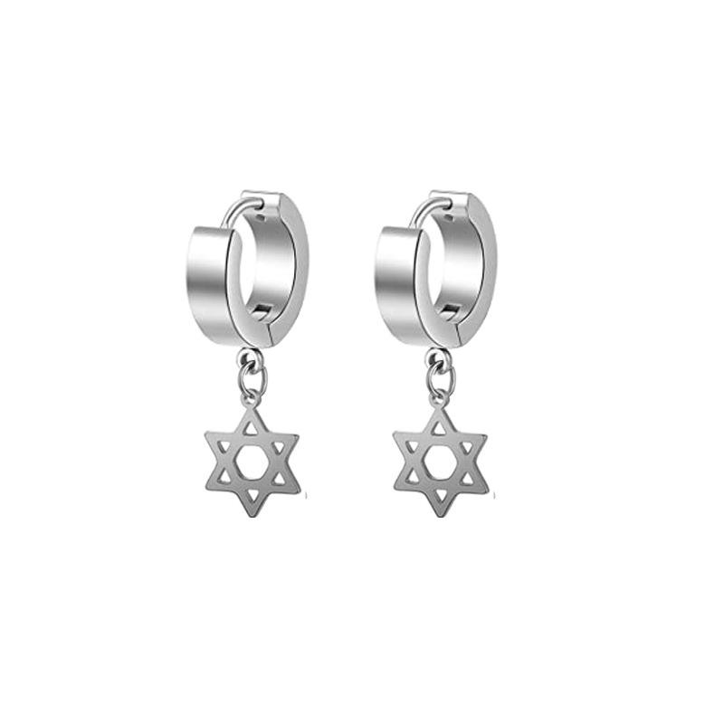 2 шт. мужские и женские персонализированные заостренные конические серьги из титановой стали, простые круглые серьги в стиле ретро, ​​зажимы для ушей в стиле хип-хоп