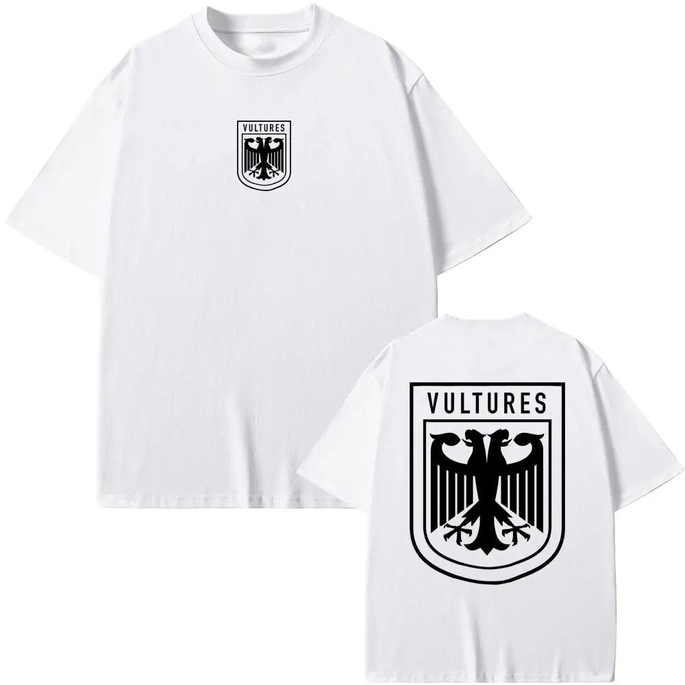 Rapper Kanye West Vultures New Music Album Graphic Printed T Shirts Unisex Unisex Hip Hop Fashion Tshirts Male Tshirt