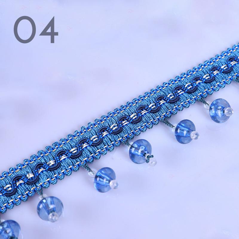 12M Европейский стиль Кристалл Тыквенные Бусины Шторы Бахрома Отделка Обивка DIY Шторы Кружева Отделка Кисточки Шитье Декор Аксессуары