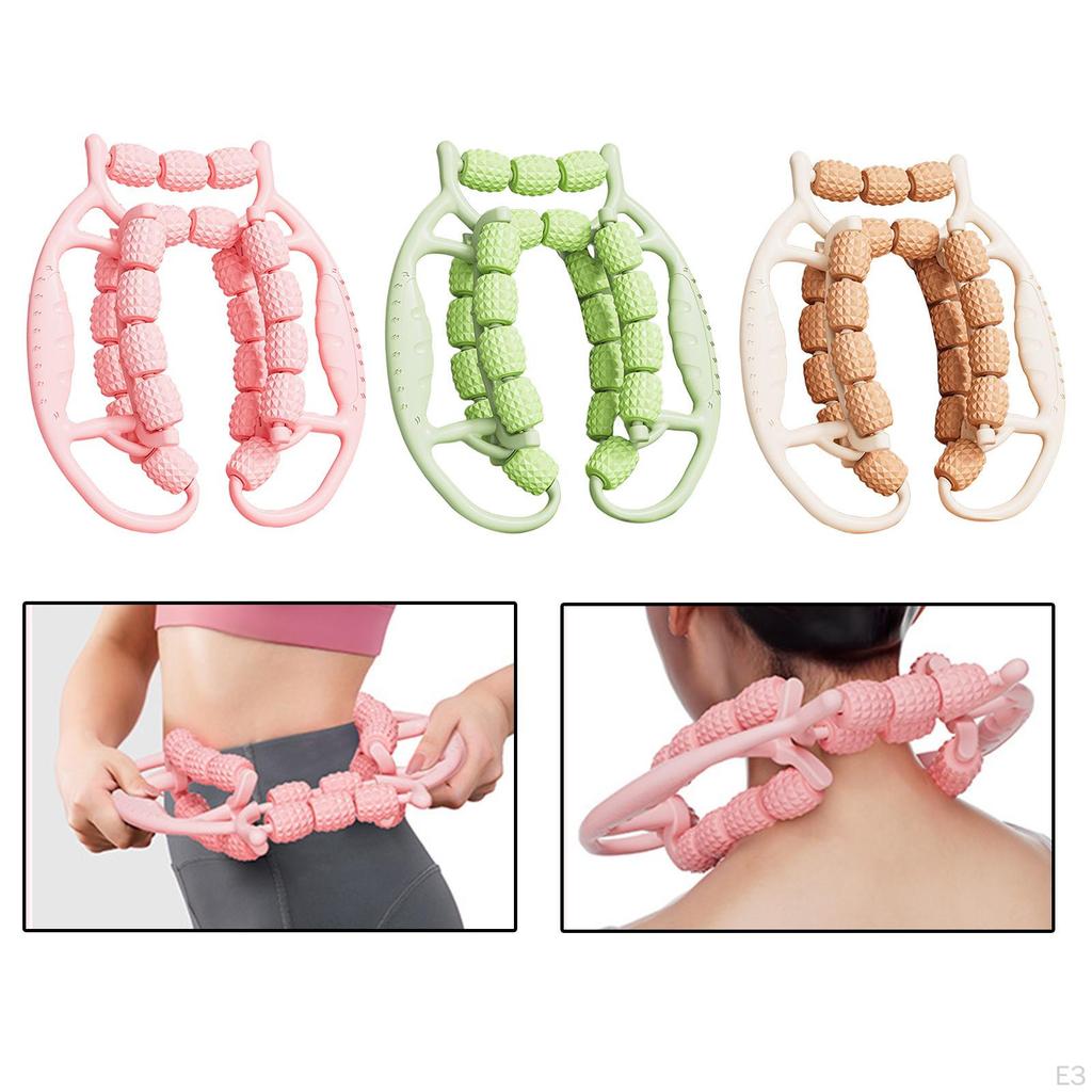 Massage Roller 23 Wheels Circular Leg Clamp Muscle Relaxer for Elbow Thighs Legs