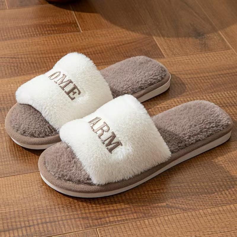 Cat cotton slippers women's autumn and winter home indoor universal soft bottom non-slip silent warm cartoon fluffy slippers