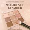 Палитра теней для век из 9 цветов, блестки, сверкающие блестки, хайлайтер, тени для век, розовые тона, тени для век, бьюти-макияж