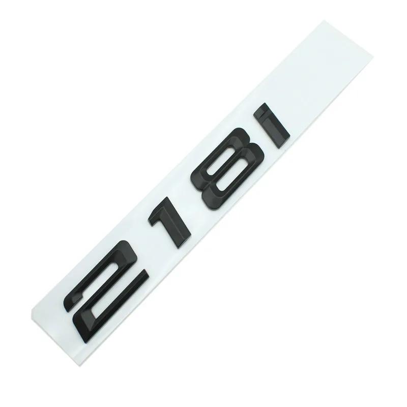 3D Black Chrome Car Letters For 218i Series 2 228i F45 F44 Trunk Emblem Logo Badge Adhesive Lettering Stickers Accessories