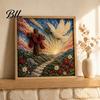 Holiday Craft Kits for Kids 3D Christian Fabric Poke Art Kit Adults, Faith Inspired Handmade Religious Gifts Kit, DIY Christmas Wall Gift Activity