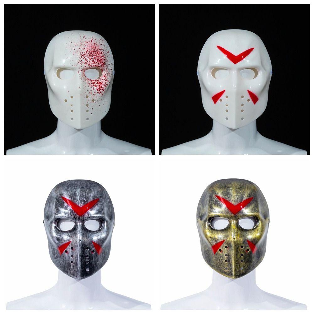 Party Mask Props Hockey Mask Cosplay Headwear Halloween Mask Creative Cosplay Mask Christmas