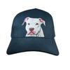 Unisex Dog Lover's Delight: Premium Blue Hat with Pit Bull Design Canine Comfort Cap: Blue Edition