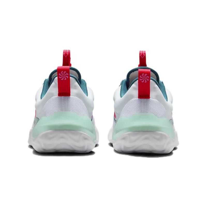 Nike Беговые кроссовки для детей Run Flow Cushioning Низкий верх Белый Зеленый DR0472-101
