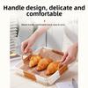 with Handles Woven Serving Basket Washable Imitation Rattan Fruit Plate  Kitchen Storage