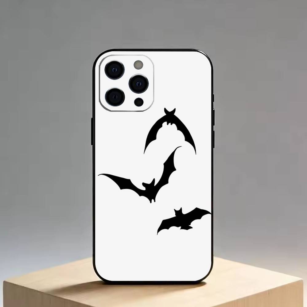 Bat Spider Pattern Matte Texture Phone Case Silicone Soft For IPhone 17 16 15 14 13 12 11 X XR Plus Pro Max Plus