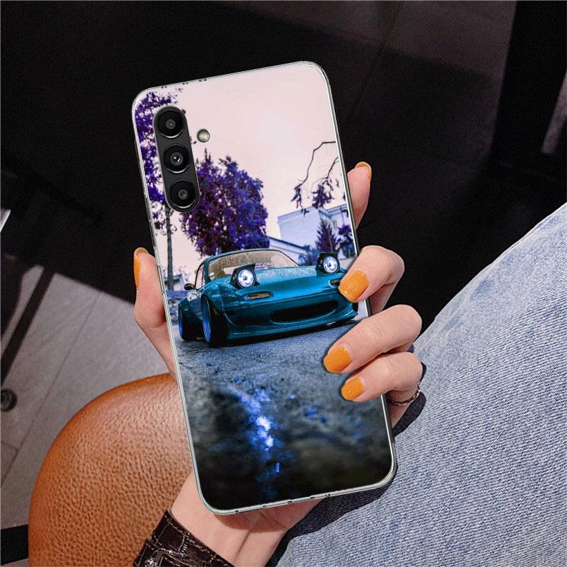 JDM Машина MX5 Милый Чехол для Телефона Для Samsung Galaxy A17 A16 A15 A14 A13 A57 A56 A55 A54 A53 A37 A36 A35 A34 A33 A26 A25 A24 A23 Galax