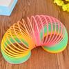 Rainbow Magnic Spring For Children, Plastic Coil, Educational Toys, Playing In House, Indoor And Outdoor, Party Favors Gifts