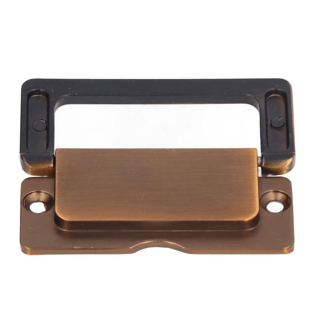 Antique Bronze Door Handle Zinc Alloy Flush Pull Handle Simple Concealed Handle  Wardrobes