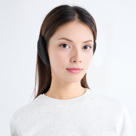 1 пара зимних наушников-муфт, теплые фланелевые, легкие, с тонкой окантовкой, портативный универсальный зимний аксессуар