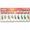 Korean Traditional Character Tourist Attraction Hanbok Acrylic Keychain (9 pcs)