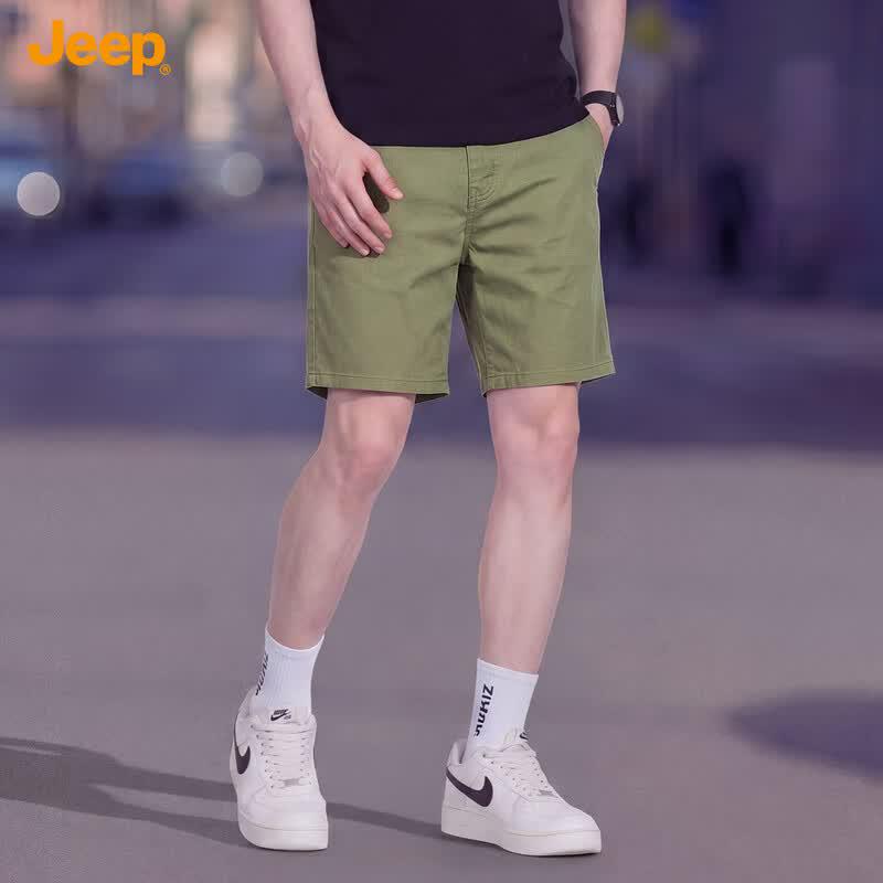 Jeep Мужские летние эластичные повседневные шорты