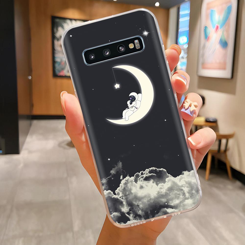 Чехол для Samsung Galaxy S10 Plus Задняя крышка Прекрасные Цветы Легкие Чехлы Для Samsung S10 S 10+ S10E Мягкий ТПУ Чехол