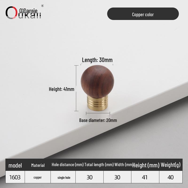 Красочная керамическая ручка для шкафов и ящиков - Круглая, одно отверстие