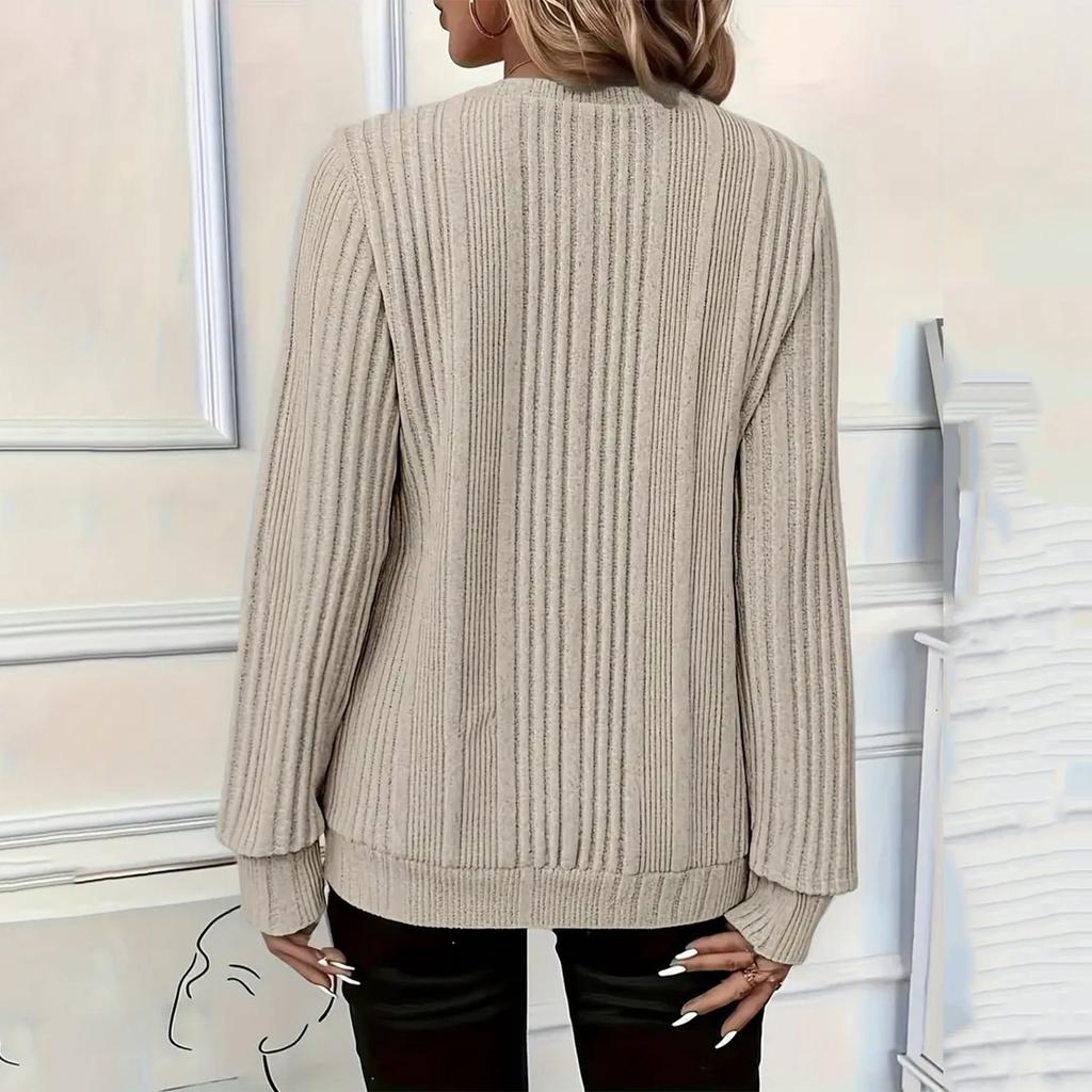 Women's Fashionable Long Sleeve Elegant Commuting And Casual Top