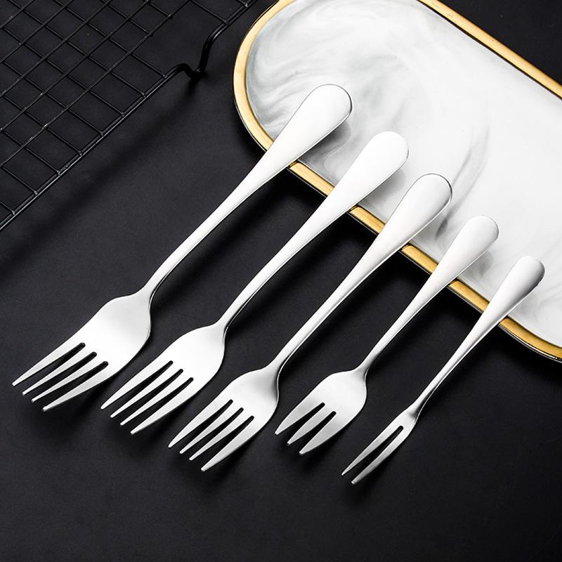 Вилка из нержавеющей стали 304 столовая вилка десертная вилка чайная вилка фруктовая вилка принадлежности лазер