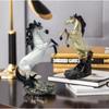 Hand Crafted Standing Horse Statue Figurine Table Decoration for Study Room Lightweight