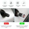 4 PCS Car Tire Valve Stem Caps, Leakproof Auto Rim Wheel Valve Stem Cap with O Rubber Seal, Dustproof Stem Covers for Car SUV Bike Truck Motorcycle,