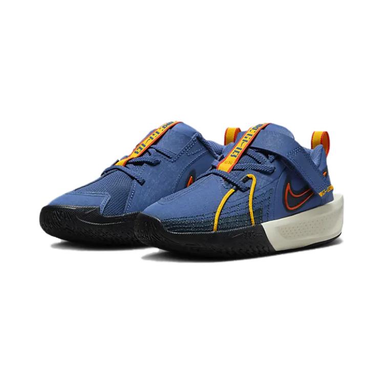Nike ГТ. Низкие детские баскетбольные кроссовки с 3 разрезами, износостойкие, нескользящие, синие, для детей 3-7 лет FV5628-400