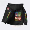 Zip Up Hoodie Kawaii Kids Streetwear Mario Children's Hoodie Mario Luis Zipper Children Sweatshirt Kid Girl Boy Top Hoody