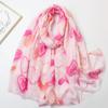 2024 Spring And Autumn Winter New Cotton And Hemp Long Thin Scarf Travel Versatile Sunscreen Warm Shawl For Women
