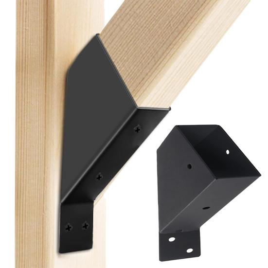 Кронштейн для беседки Yousheng 4 шт., угловые кронштейны 45 градусов с дренажными отверстиями, устойчивое к ржавчине покрытие, опоры для беседки