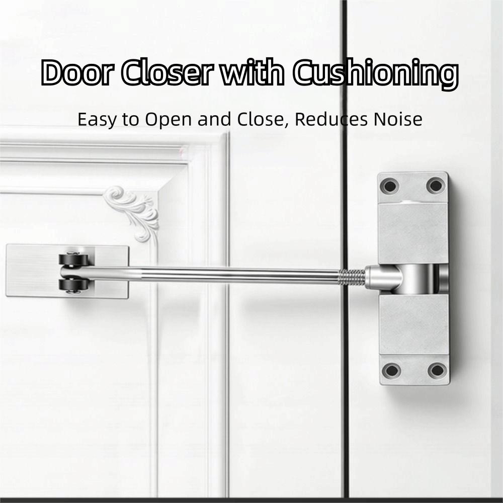 Adjustable Speed Door Closing Device Aluminum Zinc Zinc Alloy Spring Tension Door Closer Security Doors